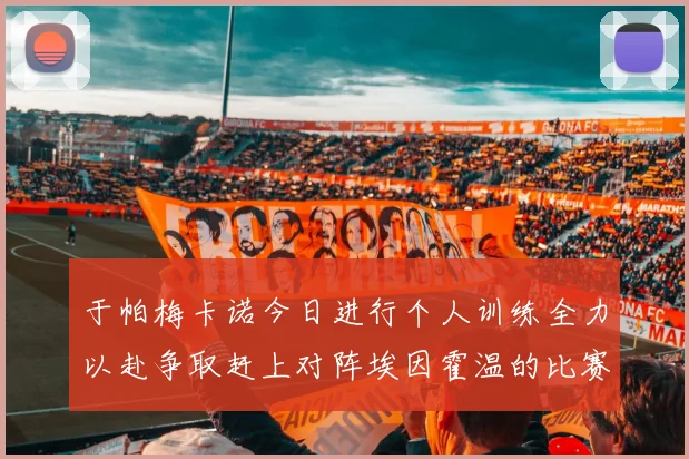 于帕梅卡诺今日进行个人训练全力以赴争取赶上对阵埃因霍温的比赛